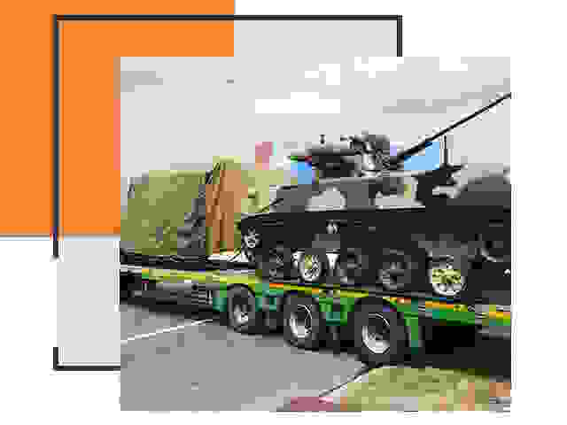 Перевозка военной техники в Карталах