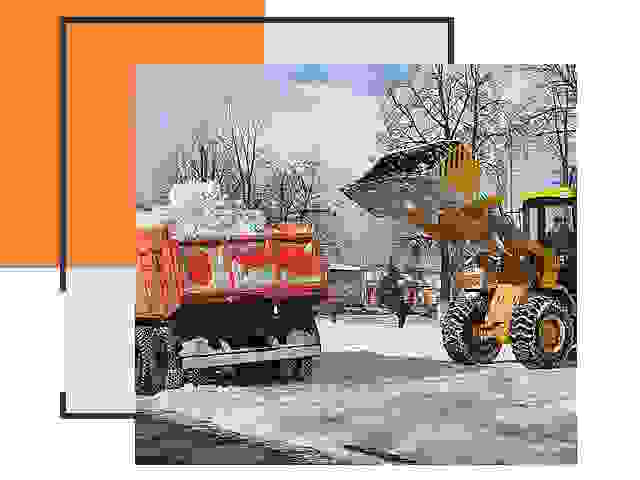 Вывоз снега в Карталах